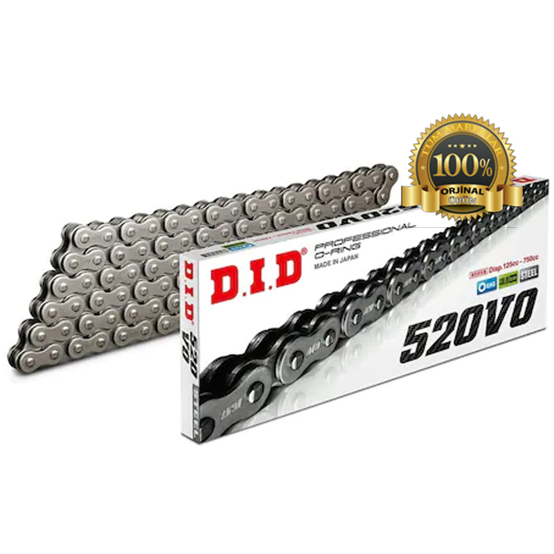 D.I.D%20Kawasaki%20Klx%20250%20S%20Zincir%20O-Ringli%20Çelik%20520/106L