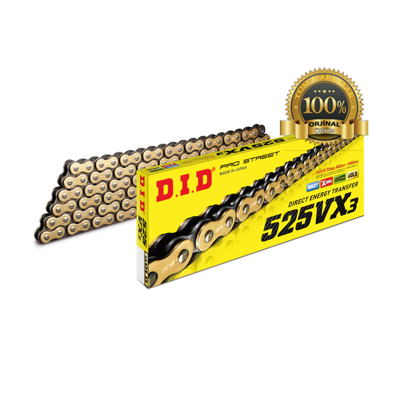 D.I.D%20525%20VX3%20X-Ringli%20Zincir%20Gold%20110%20Bakla