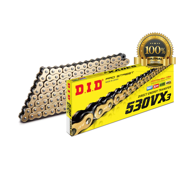 D.I.D%20530%20VX3%20X-Ringli%20Zincir%20Gold%20100%20Bakla