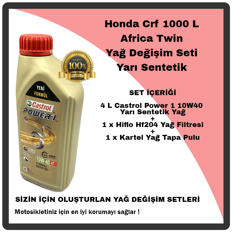 Mag%20Honda%20Crf%201000%20L%20Africa%20Twin%20Yağ%20Değişim%20Seti%20Yarı%20Sentetik