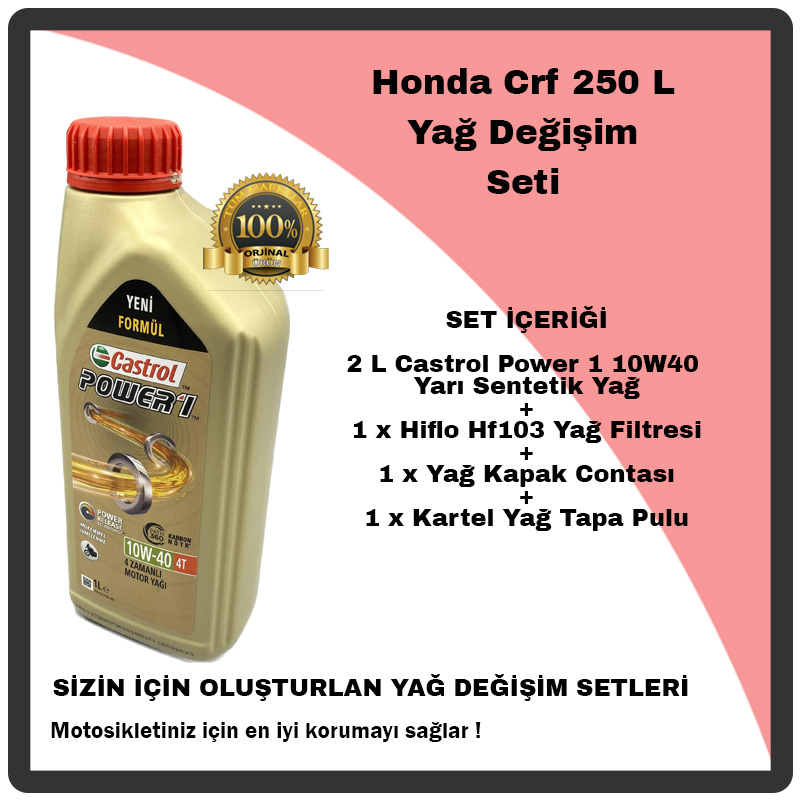 Mag%20Honda%20Crf%20250%20L%20Yağ%20Değişim%20Seti