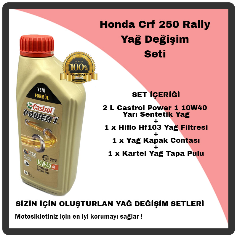 Mag%20Honda%20Crf%20250%20Rally%20Yağ%20Değişim%20Seti