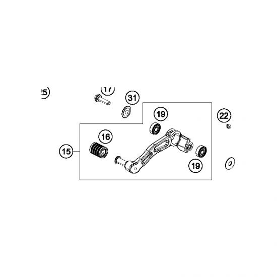 90113050233  Foot Brake Lever Cpl