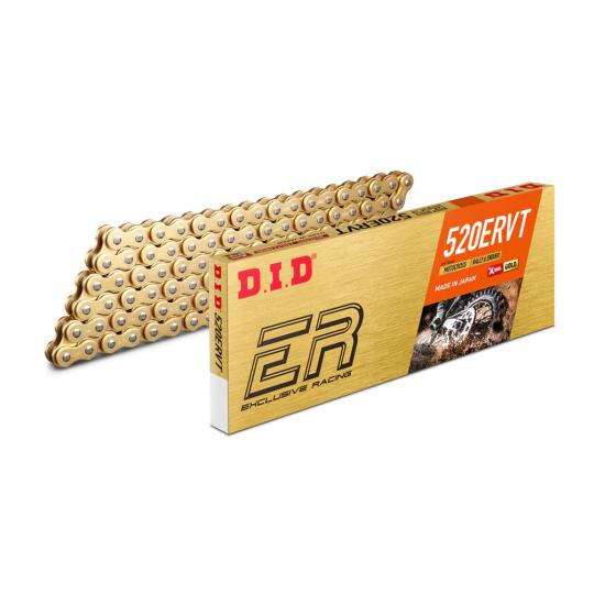 D.I.D 520 ERVT X-Ringli Performans Zinciri Gold 120 Bakla