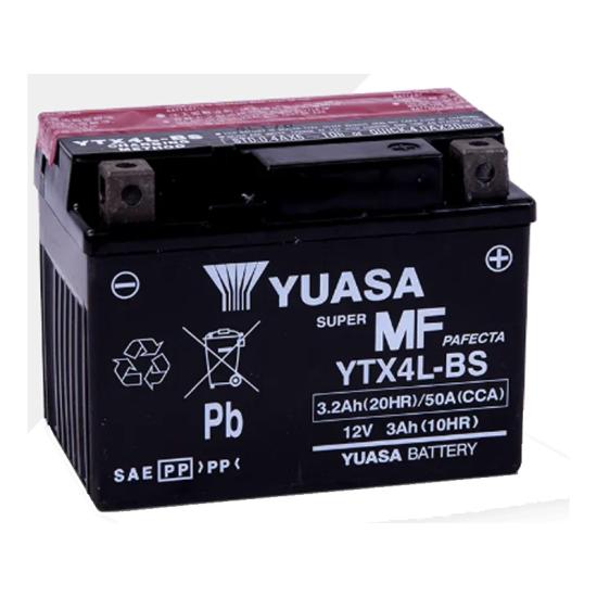 Yuasa Ytx4L-Bs Akü Bakım Gerektirmeyen